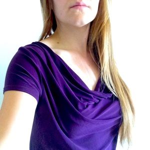 Carol Rose purple blouse.